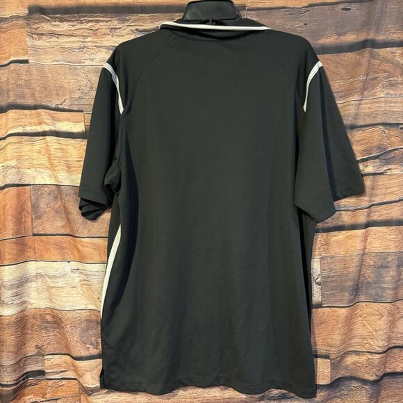 Nike Dri Fit Big XII Polo Shirt Large Grey Short Sleeve Golf Sports Embroidered - Picture 4 of 6